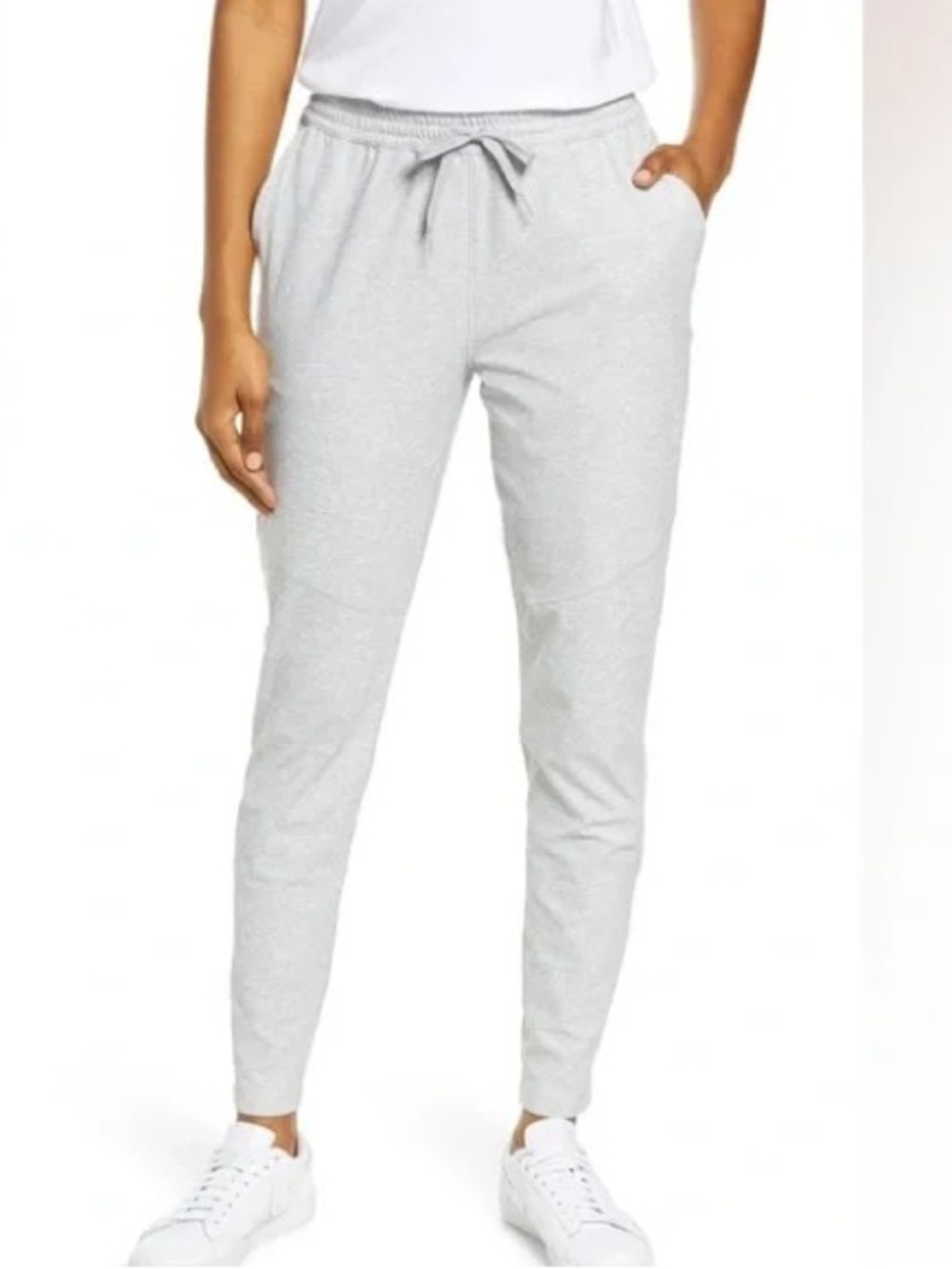 Outdoor Voices Heathered Joggers Small Black White Athleisure Lounge Pants